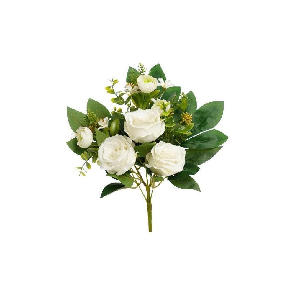 FRONTALE ROSE CM.40 BIANCO